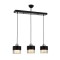 Modi Lighting Mod-4604-3Y-BSY Siyah Boyalı Modern Avize E27 Metal Cam 70x15cm
