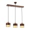 Modi Lighting 4604-3T-CPR Bakır Patina Boyalı Modern Avize E27 Metal Cam 40cm