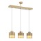 Modi Lighting 4604-3Y-KRM Krem Boyalı Modern Avize E27 Metal Cam 70x15cm