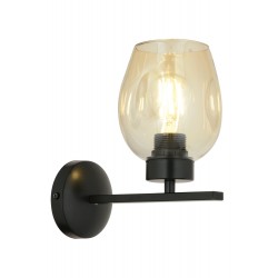 Modi Lighting Mod-4610-1BSY Siyah Boyalı Aplik E27 Metal Cam 20x27cm