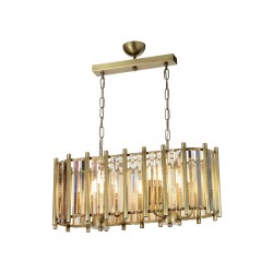 Modi Lighting Mod-4611-YM-E Eskitme Kaplama Modern Avize E14 Metal Kristal 65x22cm