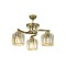 Modi Lighting Mod-4615-3E Eskitme Kaplama Modern Avize E27 Metal Kristal 58cm