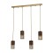 Modi Lighting Mod-4623-4EY Eskitme Kaplama Modern Avize E27 Metal Ahşap 80x9cm