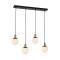 Modi Lighting Mod-4624-4Y-BSY Siyah Boyalı Modern Avize E27 Metal Cam 80x15cm