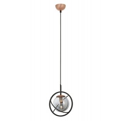 Modi Lighting Mod-4626-1BSY Siyah Boyalı Modern Avize E14 Metal Cam 22cm