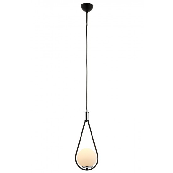 Modi Lighting Mod-4628-1BSY Siyah Boyalı Modern Avize G9 Metal Cam 20cm