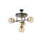 Modi Lighting Mod-4630-4T-BSY Siyah Boyalı Modern Avize E27 Metal Cam 40cm