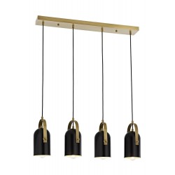 Modi Lighting Siyah Eskitme Boyalı Modern Avize E27 MetalMod-4631-4EY 