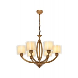 Modi Lighting Mod-4633-6E Eskitme Kaplama Modern Avize E27 Metal Cam 65cm
