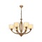 Modi Lighting Mod-4633-6E Eskitme Kaplama Modern Avize E27 Metal Cam 65cm