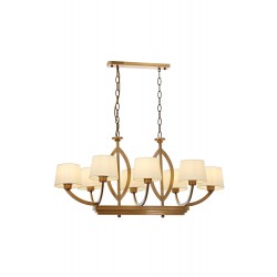 Modi Lighting Mod-4633-8ES Eskitme Kaplama Modern Avize E27 Metal Kumaş 65cm