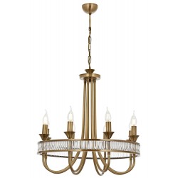 Modi Lighting Mod-4635-8E Eskltme Kaplama Modern Avize E14 Metal Kristal 60cm