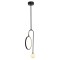 Modi Lighting Mod-4638-2BSY Siyah Boyalı Modern Avize G9 Metal Cam 28x12cm