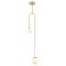 Modi Lighting Mod-4639-2BSA Sarı Boyalı Modern Avize G9 Metal Cam 20x12cm