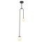 Modi Lighting Mod-4639-2BSY Siyah Boyalı Modern Avize G9 Metal Cam 20x12cm