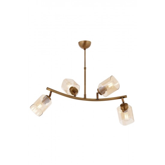 Modi Lighting Mod-4642-4E-YM Eskitme Kaplama Modern Avize E27 Metal 60x36cm