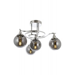 Modi Lighting Mod-4648-4K Krom Kaplama Modern Avize E27 Metal Cam 55cm