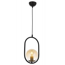 Modi Lighting Mod-4649-1BSY Siyah Boyalı Modern Avize E27 Metal Cam 16cm