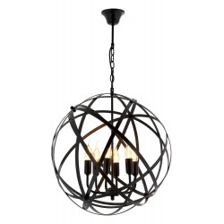 Modi Lighting Mod-4652-6BSY Siyah Boyalı Modern Avize E14 Metal 50cm