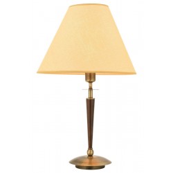 Modi Lighting Mod-4588-1EB Eskitme Kaplama Masa Lambası E27 Metal Ahşap Kumaş 40cm