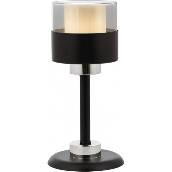 Modi Lighting MOD-4604-1BSY Siyah Boyalı Masa Lambası E27 Metal Cam 16cm