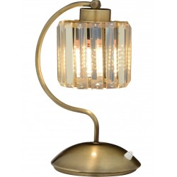 Modi Lighting MOD-4608-1E Eskitme Kaplama Masa Lambası E27 Metal Kristal 20x25cm
