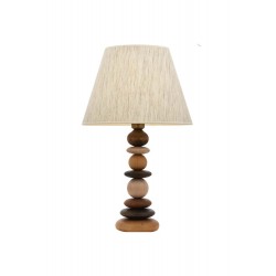 Modi Lighting MOD-4655-1E Eskitme Kaplama Masa Lambası E27 Metal Ahşap 35cm