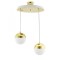 Modi Lighting 2li Küre Gold Sarkit Avize Mod-CKR-0122