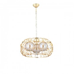 Modi Lighting 3’lü Halka Gold Avize 50cm Mod-CKR-0056