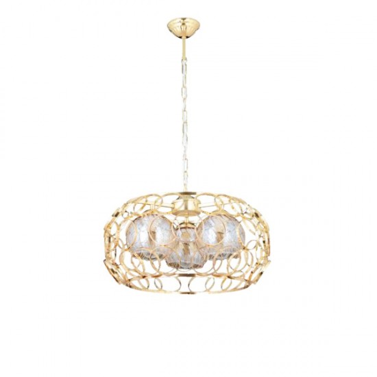 Modi Lighting 3’lü Halka Gold Avize 50cm Mod-CKR-0056