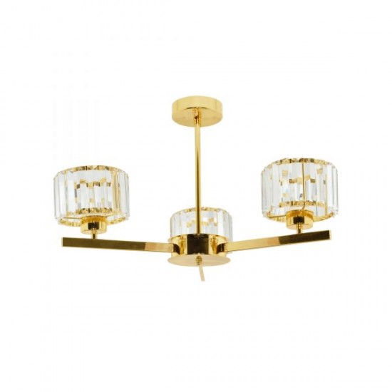 Modi Lighting 3’lü Venus Gold Kristal Taşlı Modern Avize Mod-CKR-0098