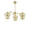 Modi Lighting Alfa 3’lü Kristalli Gold Avize 50cm Mod-CKR-0133