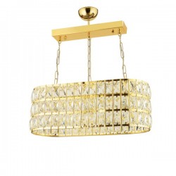 Modi Lighting Alfa Kristalli Gold Uzun Sarkıt Avize 60x30cm Mod-CKR-0139