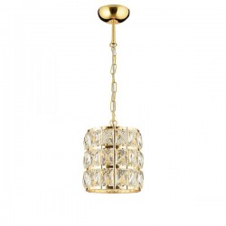 Modi Lighting Alfa Tekli Kristalli Gold Sarkıt Avize 14 Mod-CKR-0127