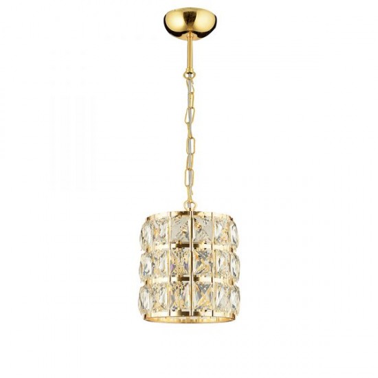 Modi Lighting Alfa Tekli Kristalli Gold Sarkıt Avize 14 Mod-CKR-0127