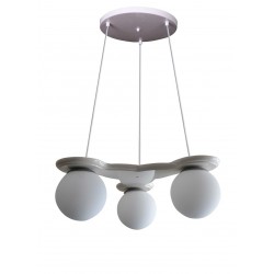 Modi Lighting 3'lü Beyaz Modern Sarkıt Avize Mod-Av- 4405-3by