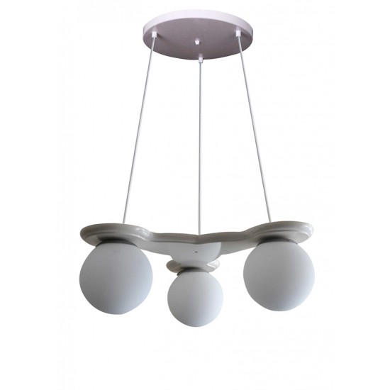 Modi Lighting 3'lü Beyaz Modern Sarkıt Avize Mod-Av- 4405-3by