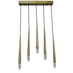 Modi Lighting 5li Konik Borulu Sarkıt Modern Avize Mod-Av- 4401-5ey Modi Lighting 5li Konik Borulu Sarkıt Modern Avize Mod-Av- 4401-5ey