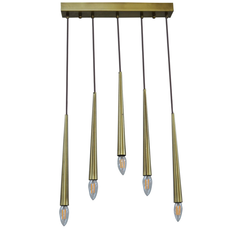 Modi Lighting 5li Konik Borulu Sarkıt Modern Avize Mod-Av- 4401-5ey