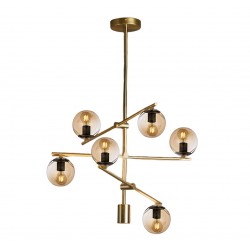 Modi Lighting 6'lı Eskitme Modern Avize Mod-Av-4491-6e-Bal-Down-UP