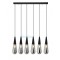 Modi Lighting Altılı Sıralı Siyah Füme Damla Sarkıt Avize Mod-Av-4481-6sf