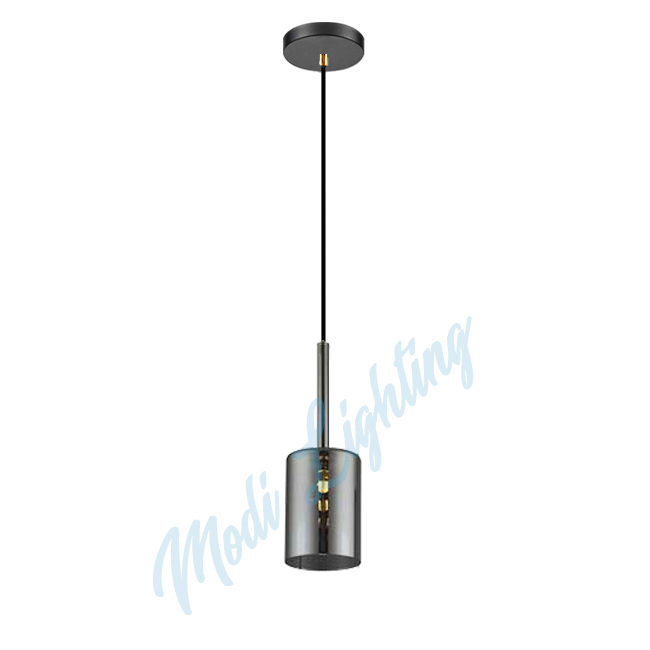 Modi Lighting Füme Camlı Tekli Sarkıt Avize Mod-Av-4443-1fbs