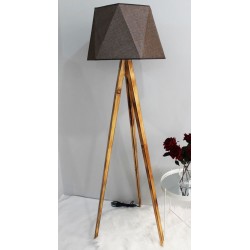 Modi Lighting Hexagon Kahve Şapkalı Lambader Md-Clk007-Khl