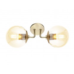 Modi Lighting İkili Eskitme L Bal Camlı Aplik Mod-Ap-4478-2el