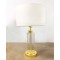 Modi Lighting İnce Silindir Camlı Beyaz Şapkalı Gold Masa Lambası Md-Clk025-Gdb