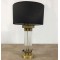 Modi Lighting İnce Silindir Camlı Siyah Şapkalı Gold Masa Lambası Md-Clk025-Gds