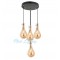 Modi Lighting Siyah Bal Camlı 4'lü Avize Mod-4459-4b