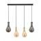 Modi Lighting Siyah Füme Bal Camlı 4'lü Avize Mod-4459-4fb