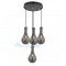 Modi Lighting Siyah Füme Camlı 4'lü Avize Mod-4459-4f