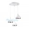 Modi Lighting Üçlü Beyaz Krom Damla Sarkıt Avize Mod-Av-4481-3bk